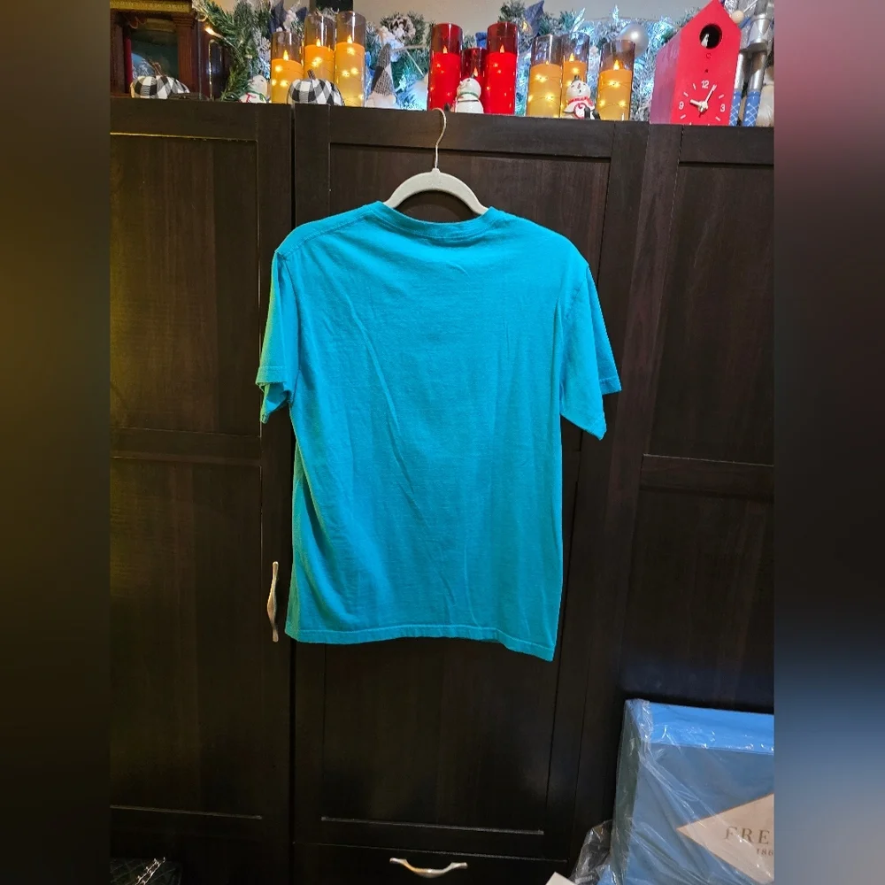 Rare Doverstreet "F***ing Awesome" Skateboard Graphic Teal T-Shirt Size: Medium - Picture 3 of 4